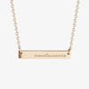 West Virginia Mountaineers Horizontal Bar Necklace