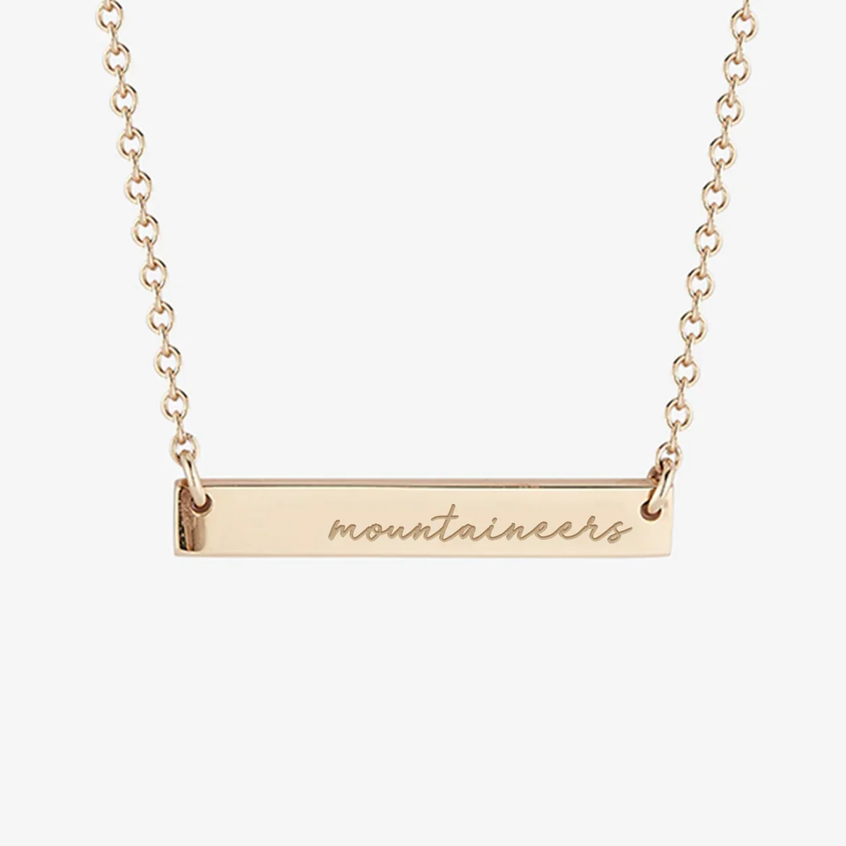 West Virginia Mountaineers Horizontal Bar Necklace