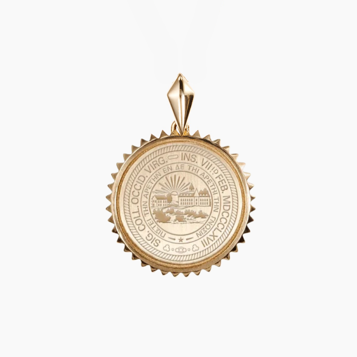 West Virginia Sunburst Pendant
