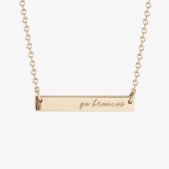 Western Michigan Horizontal Bar Necklace