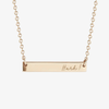 William & Mary Hark! Horizontal Bar Necklace