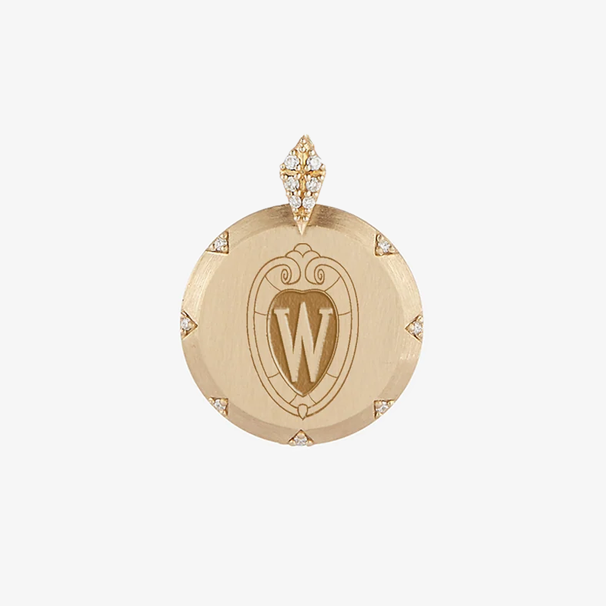 Wisconsin 7-Point Diamond Pendant
