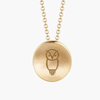 Chi Omega Owl Necklace Petite