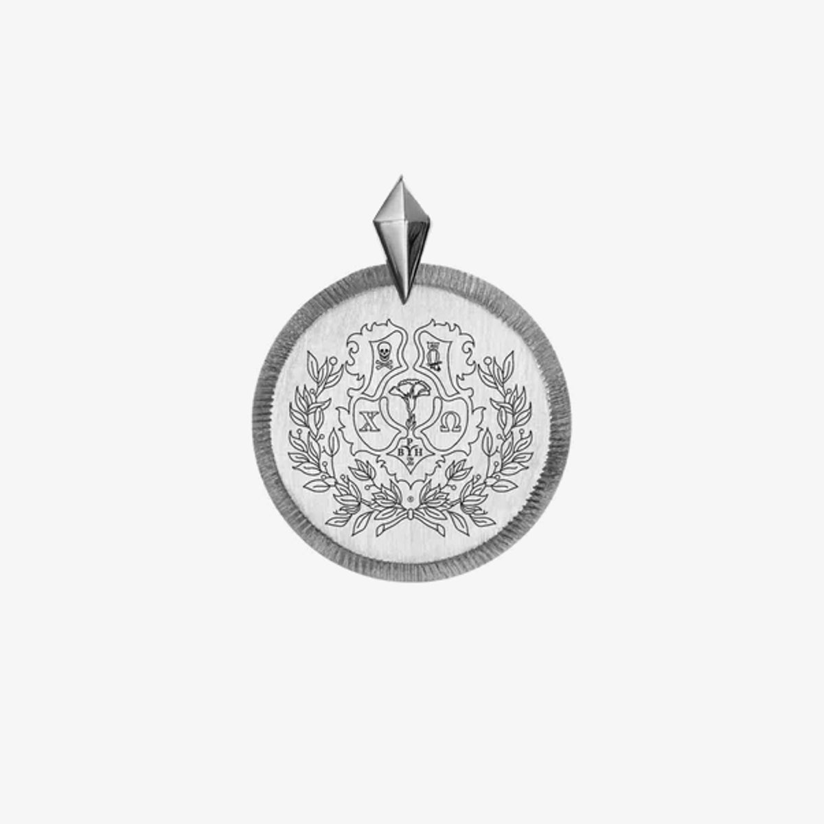 Chi Omega Florentine Crest Pendant Petite