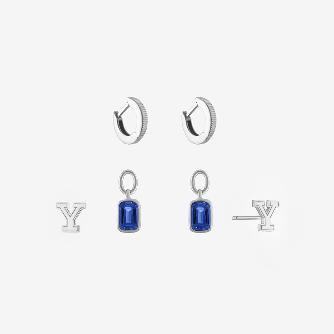 Yale Logo Florentine Earring Bundle