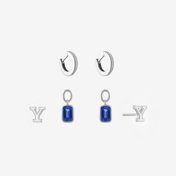 Yale Logo Florentine Earring Bundle