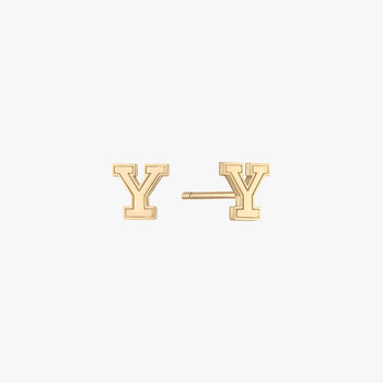 Yale Logo Stud Earring