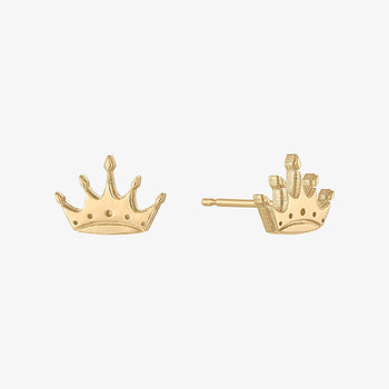 Zeta Tau Alpha Crown Stud Earrings