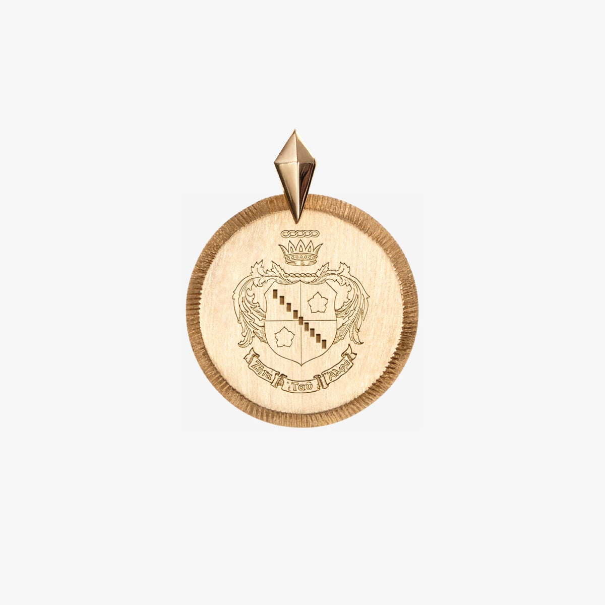 Zeta Tau Alpha Florentine Pendant Petite