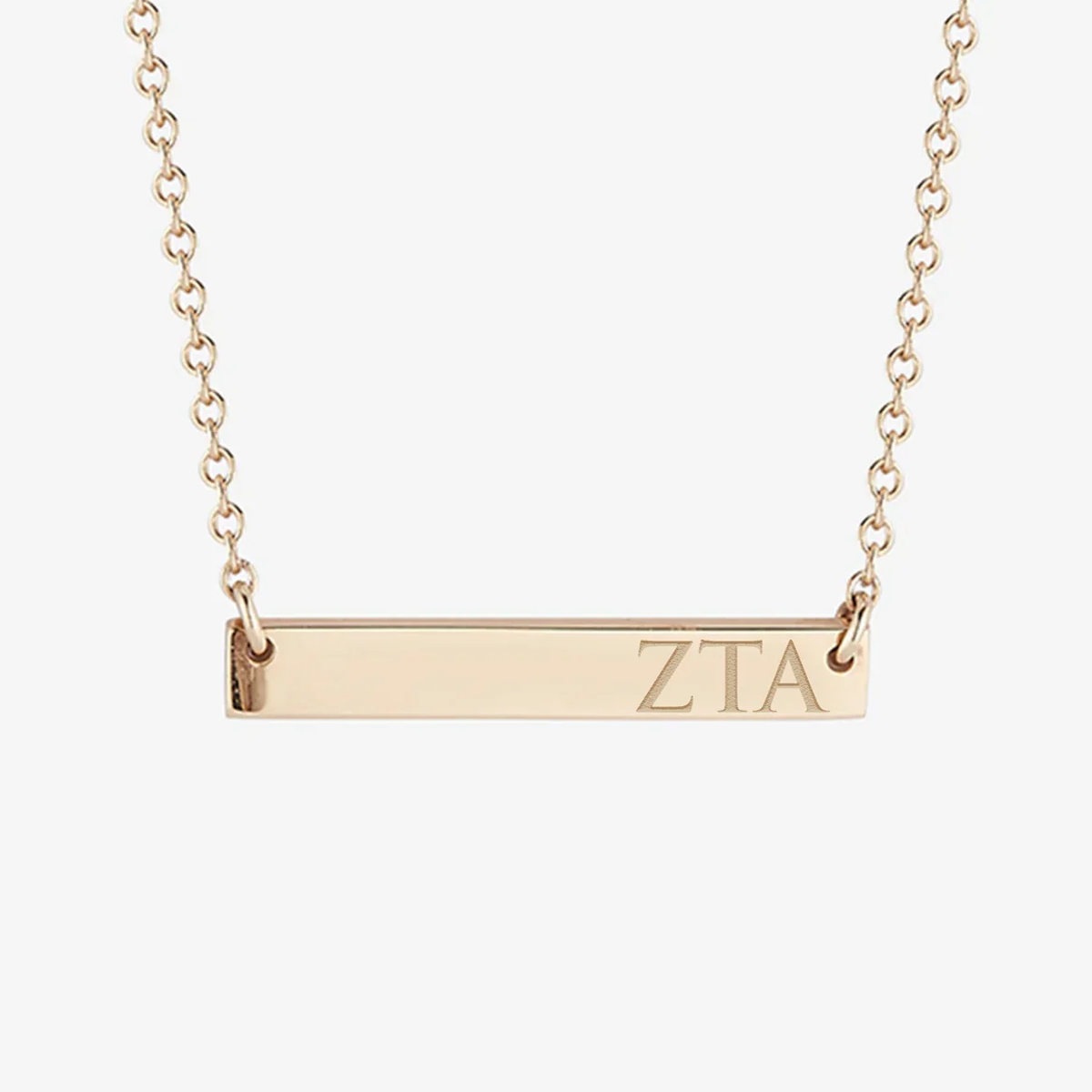Zeta Tau Alpha Horizontal Bar Necklace