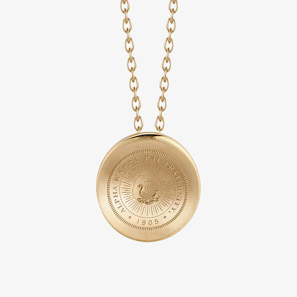 Alpha Kappa Psi Crest Organic Necklace