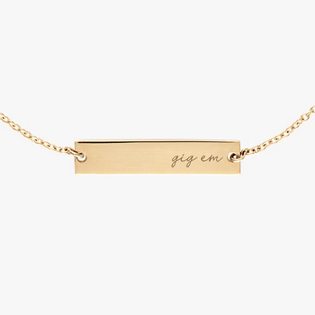 Texas A&M Gig 'Em Bracelet