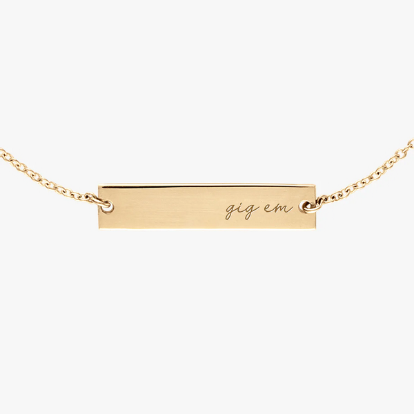 Texas A&M Gig 'Em Bracelet