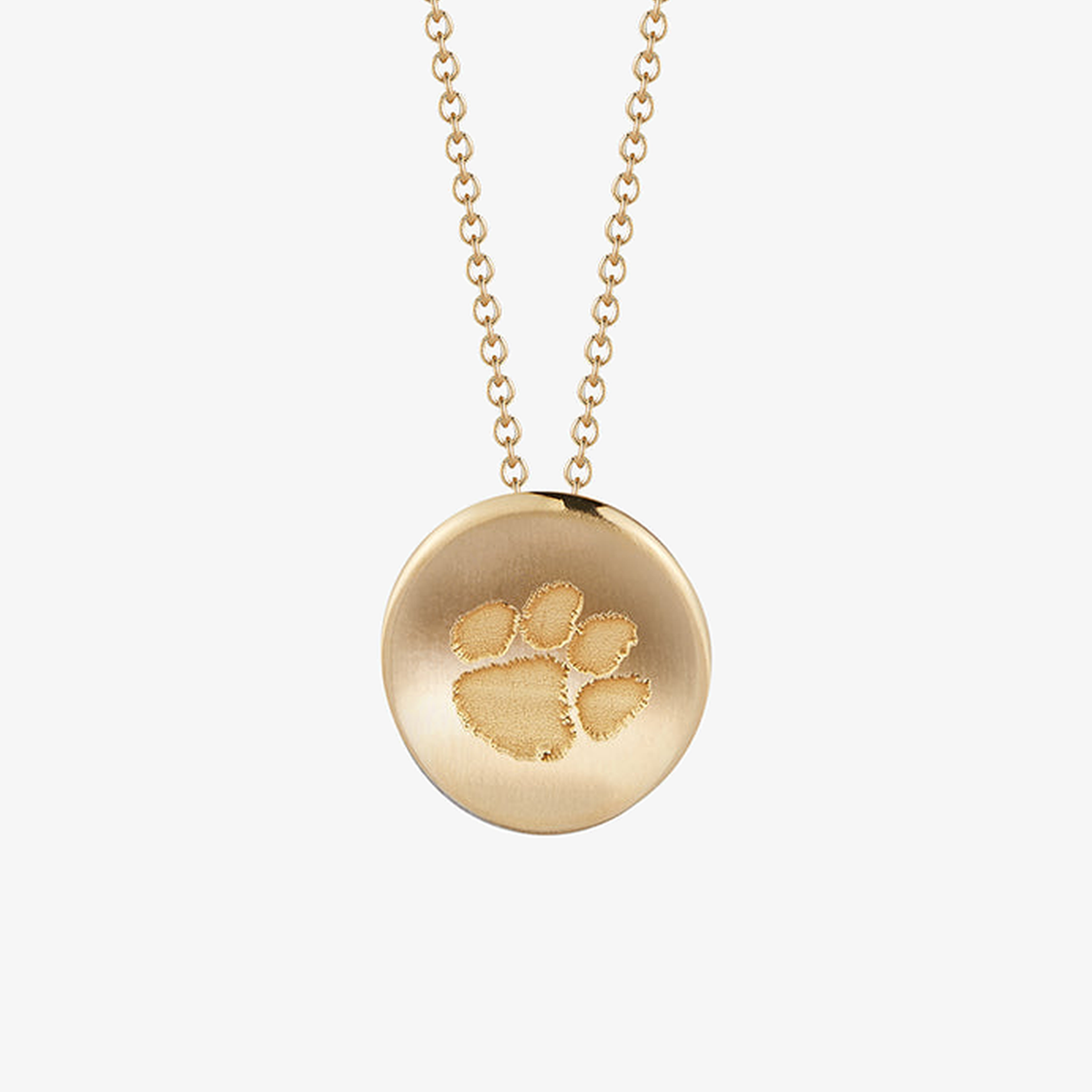 Clemson Paw Necklace