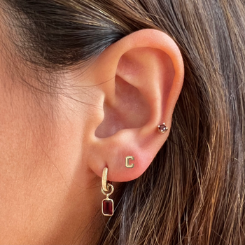 Cornell C Stud Earring