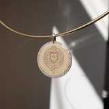 Fordham Diamond Florentine Pendant shown on Neck Collar