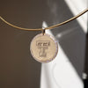Texas Tech Diamond Florentine Pendant shown on figure on Neck Collar