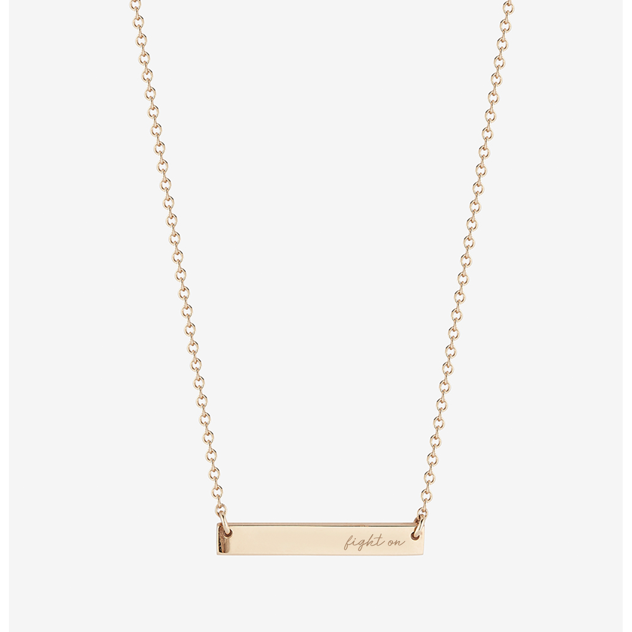 USC Fight On Horizontal Bar Necklace