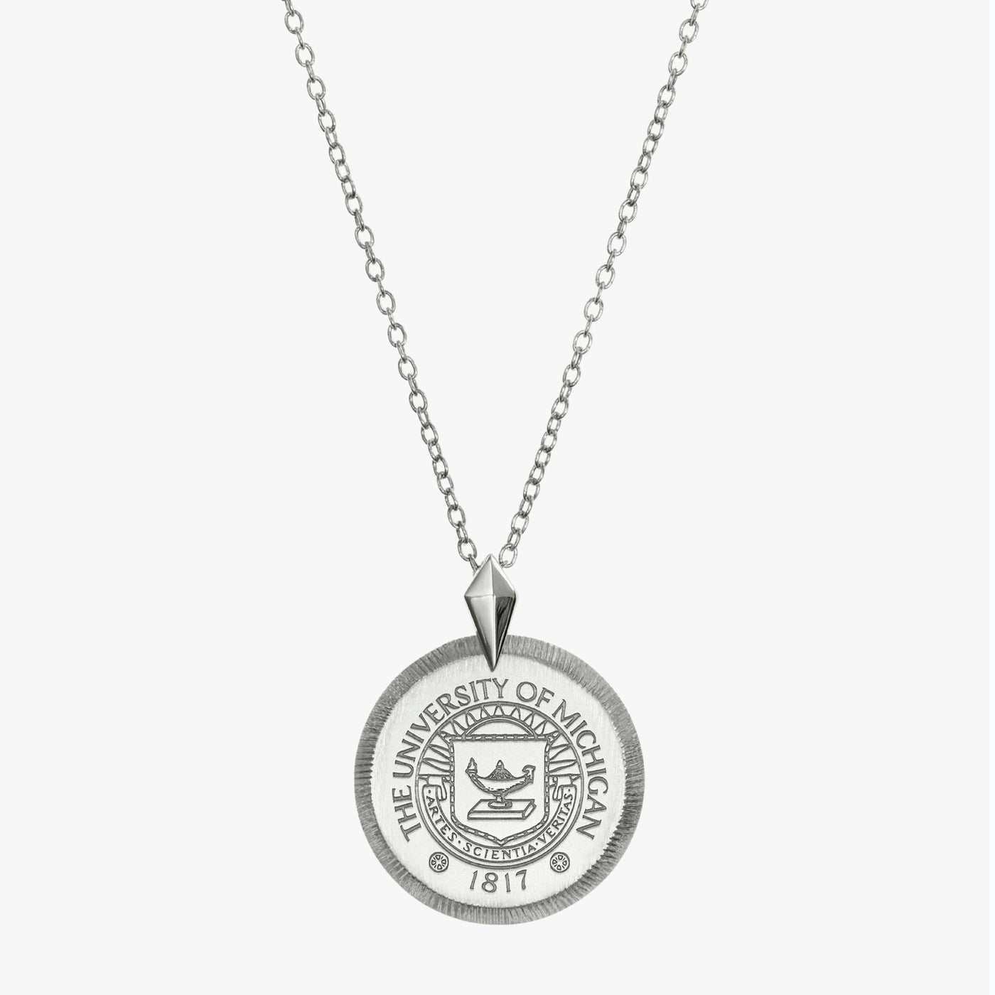 Michigan Florentine Crest Pendant