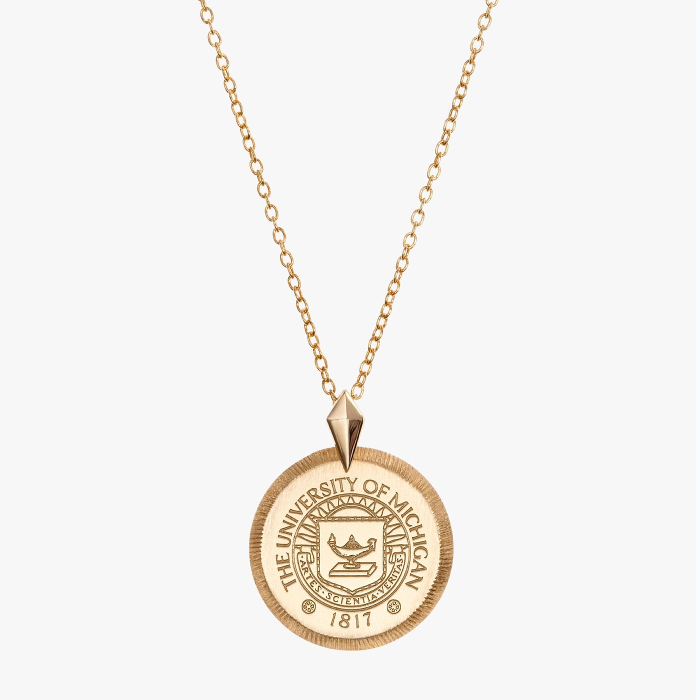 Michigan Florentine Crest Pendant