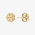 Alpha Omicron Pi Rose Stud Earrings