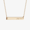 Texas A&M Gig 'Em Horizontal Bar Necklace