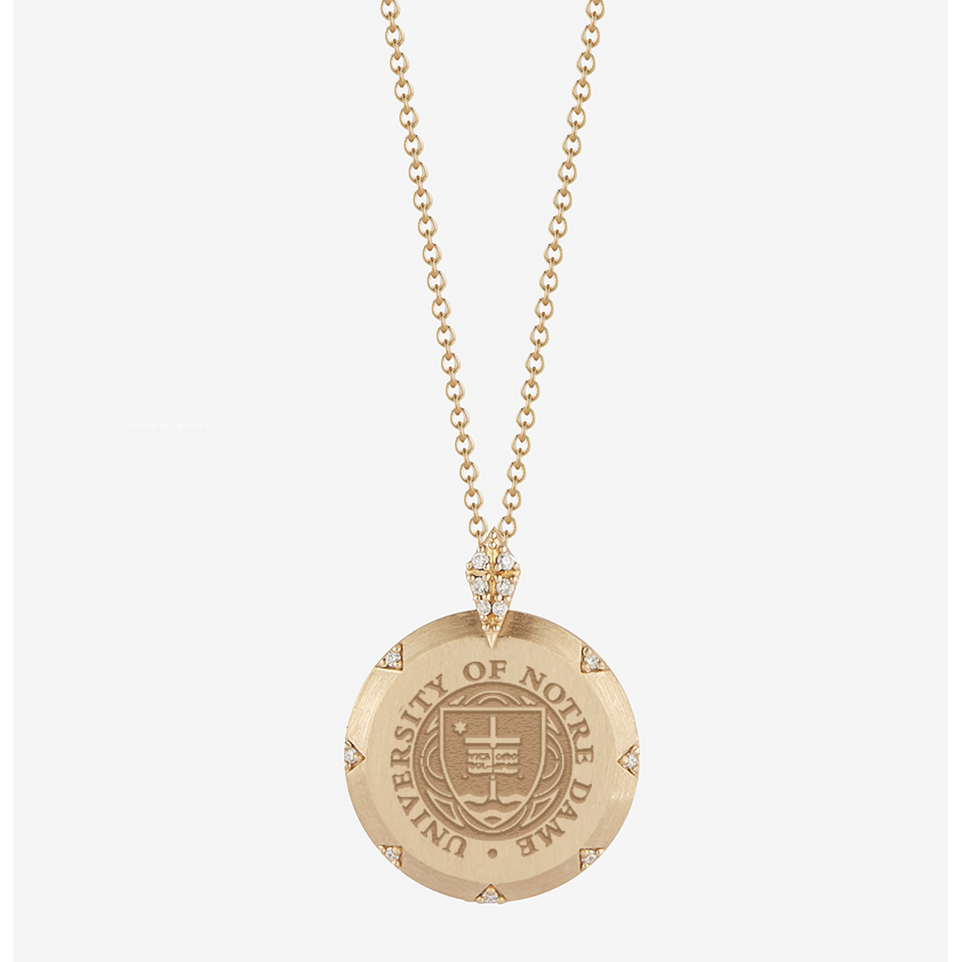 Notre Dame 7-Point Diamond Pendant