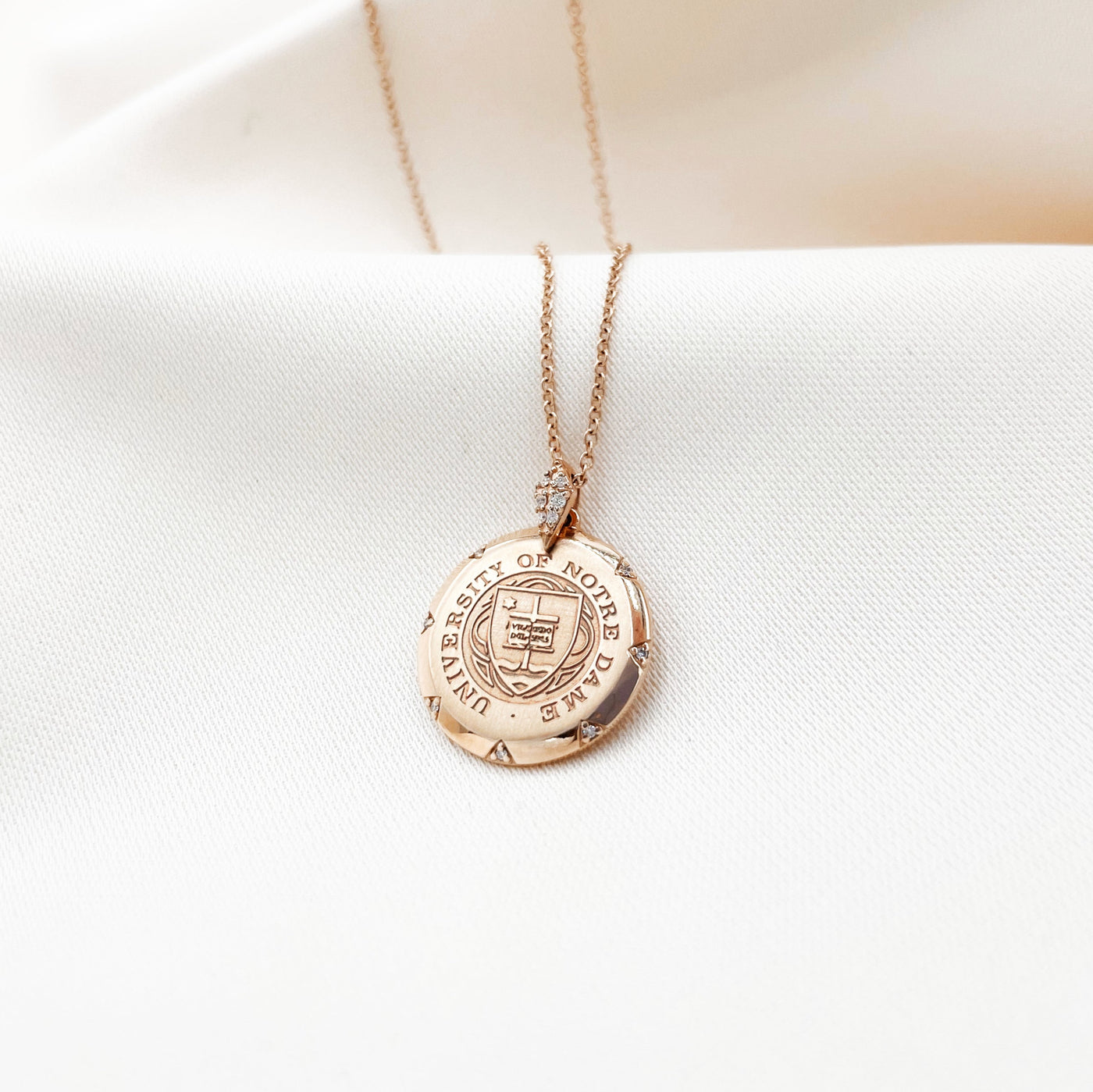 Notre Dame 7-Point Diamond Pendant