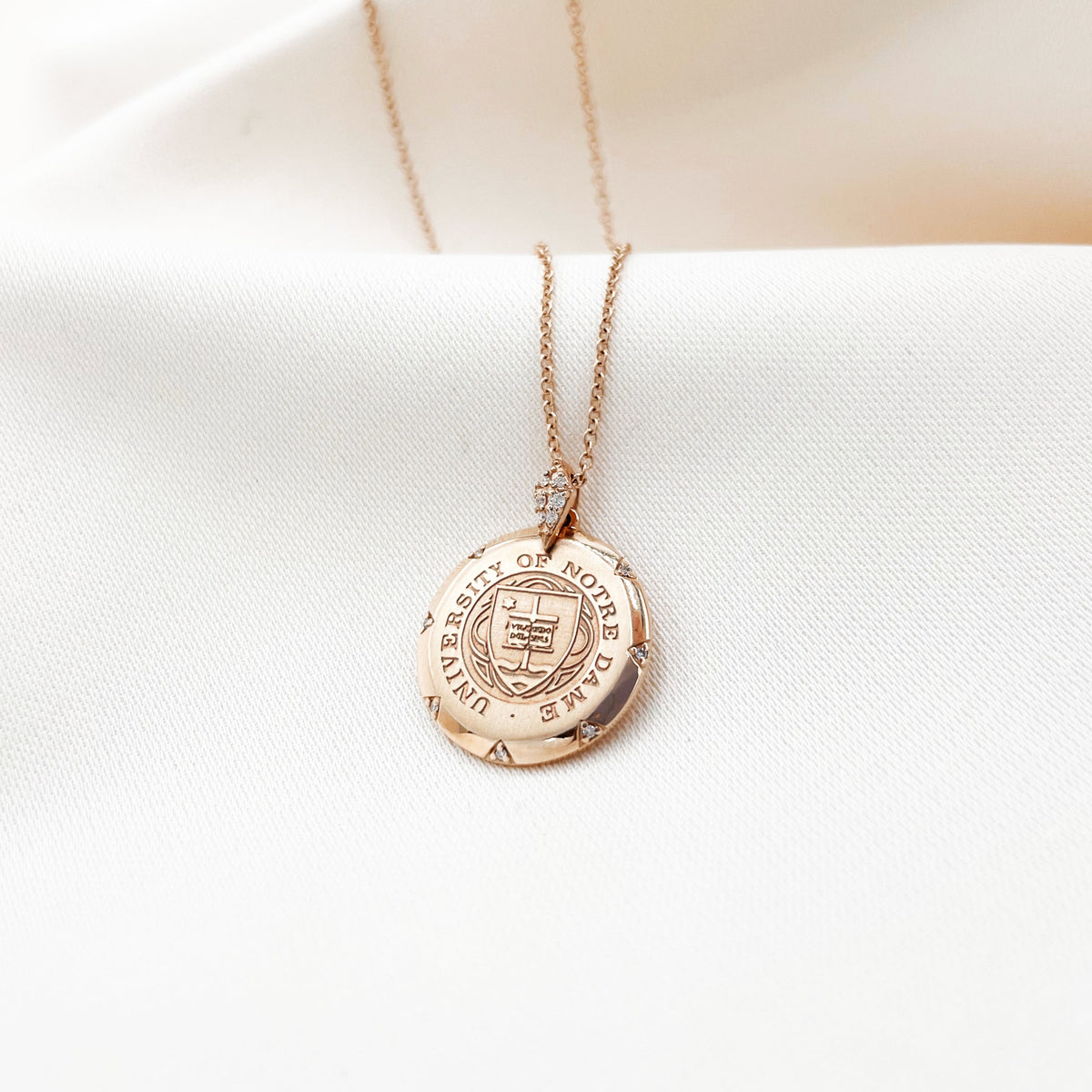 Notre Dame 7-Point Diamond Pendant