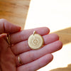 Ohio State Seal Florentine Pendant shown in gold