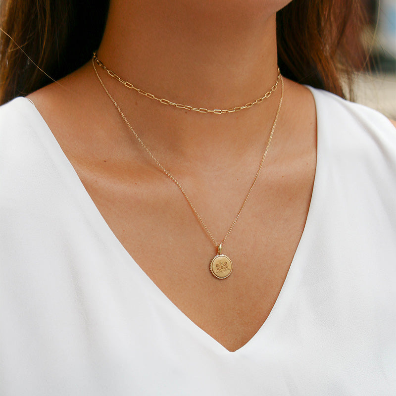 Phi Mu Sunburst Crest Pendant