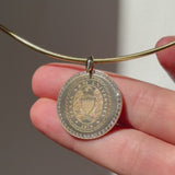 Texas A&M Diamond Florentine Pendant on Neck Collar in gold