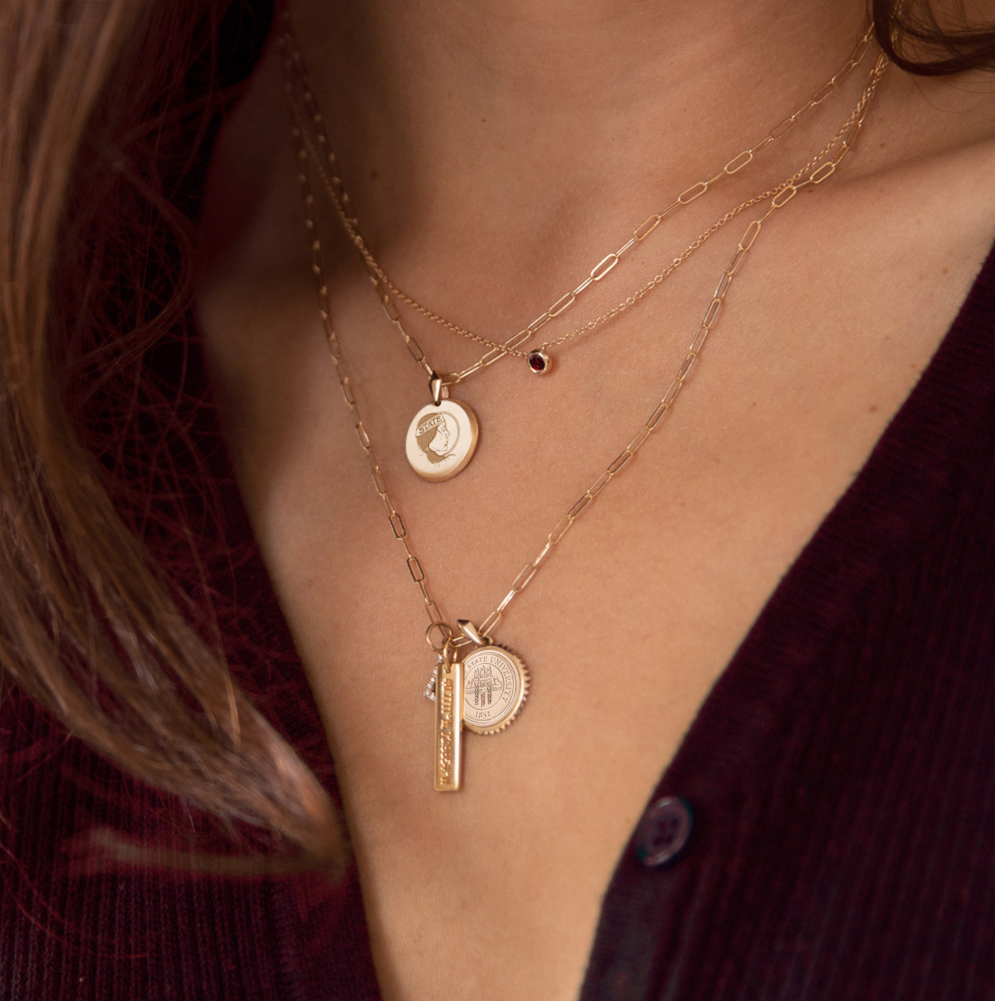 FSU Sunburst Pendant