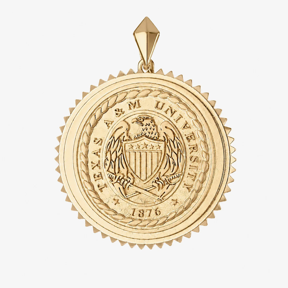 Texas A&M Aggie Ring Crest Pendant