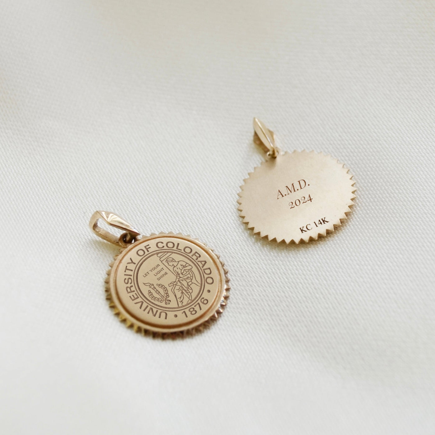 Colorado Sunburst shown in gold with personalized back engraving