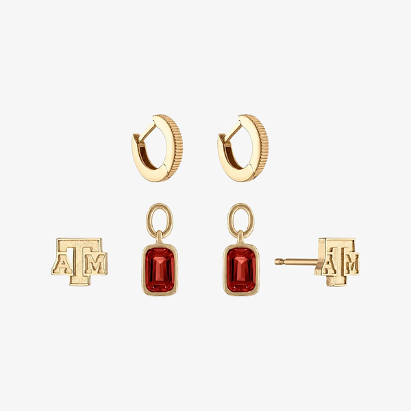 Texas A&M Logo Florentine Earring Bundle