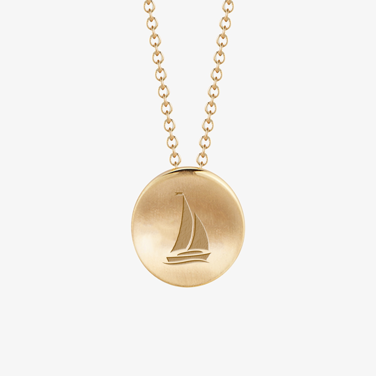 Tri Sigma Sailboat Necklace