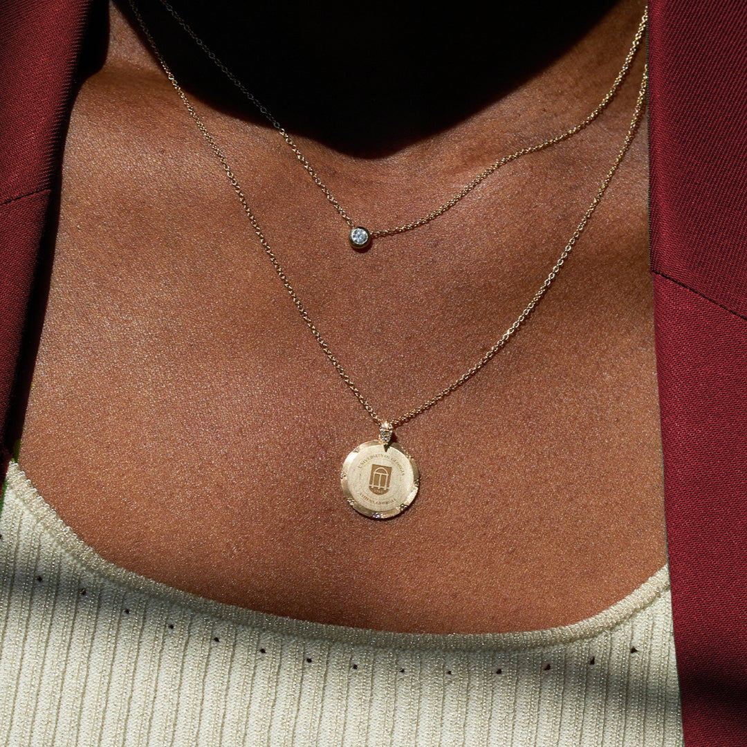 UGA 7-Point Diamond Pendant