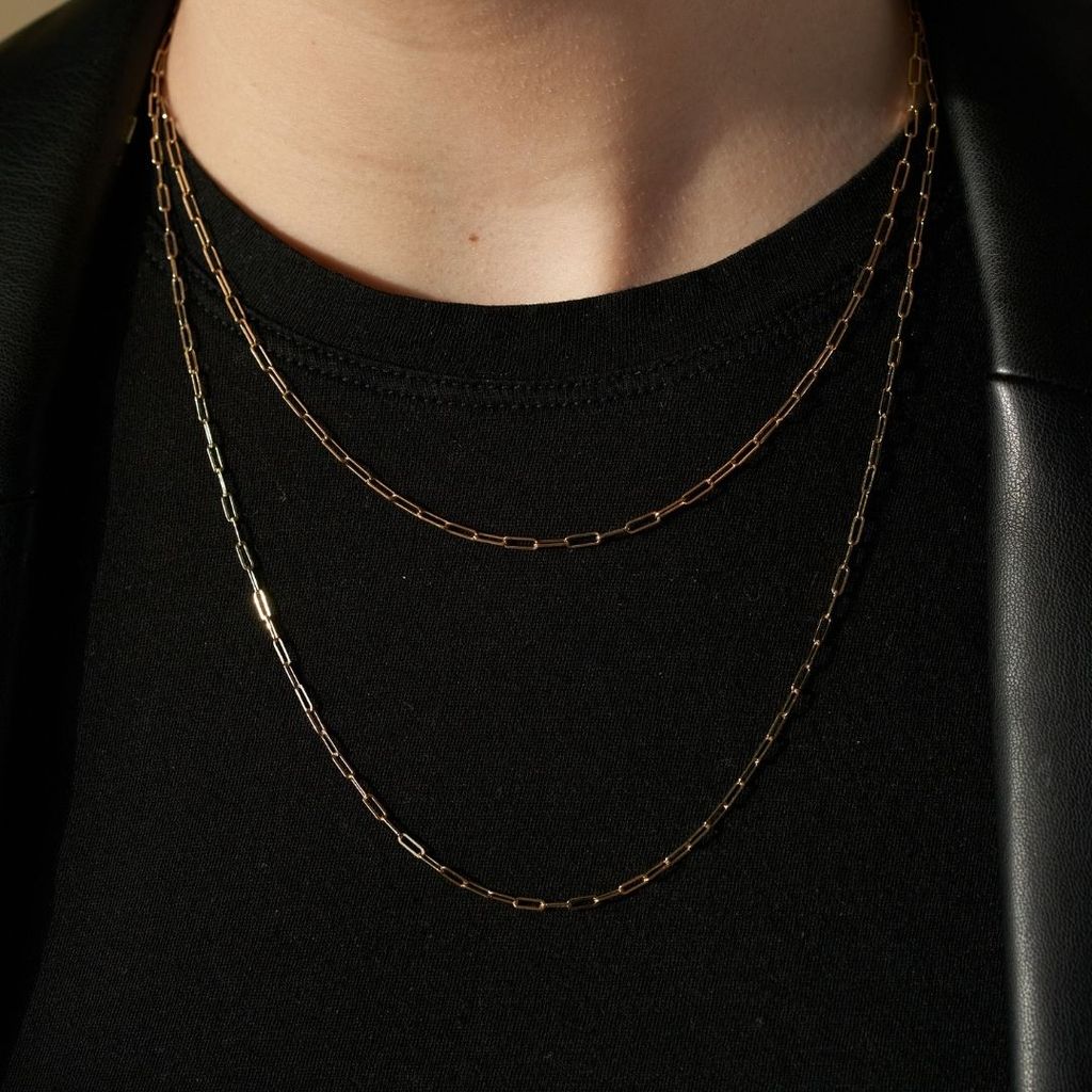 Large Link Chain Choker on figure