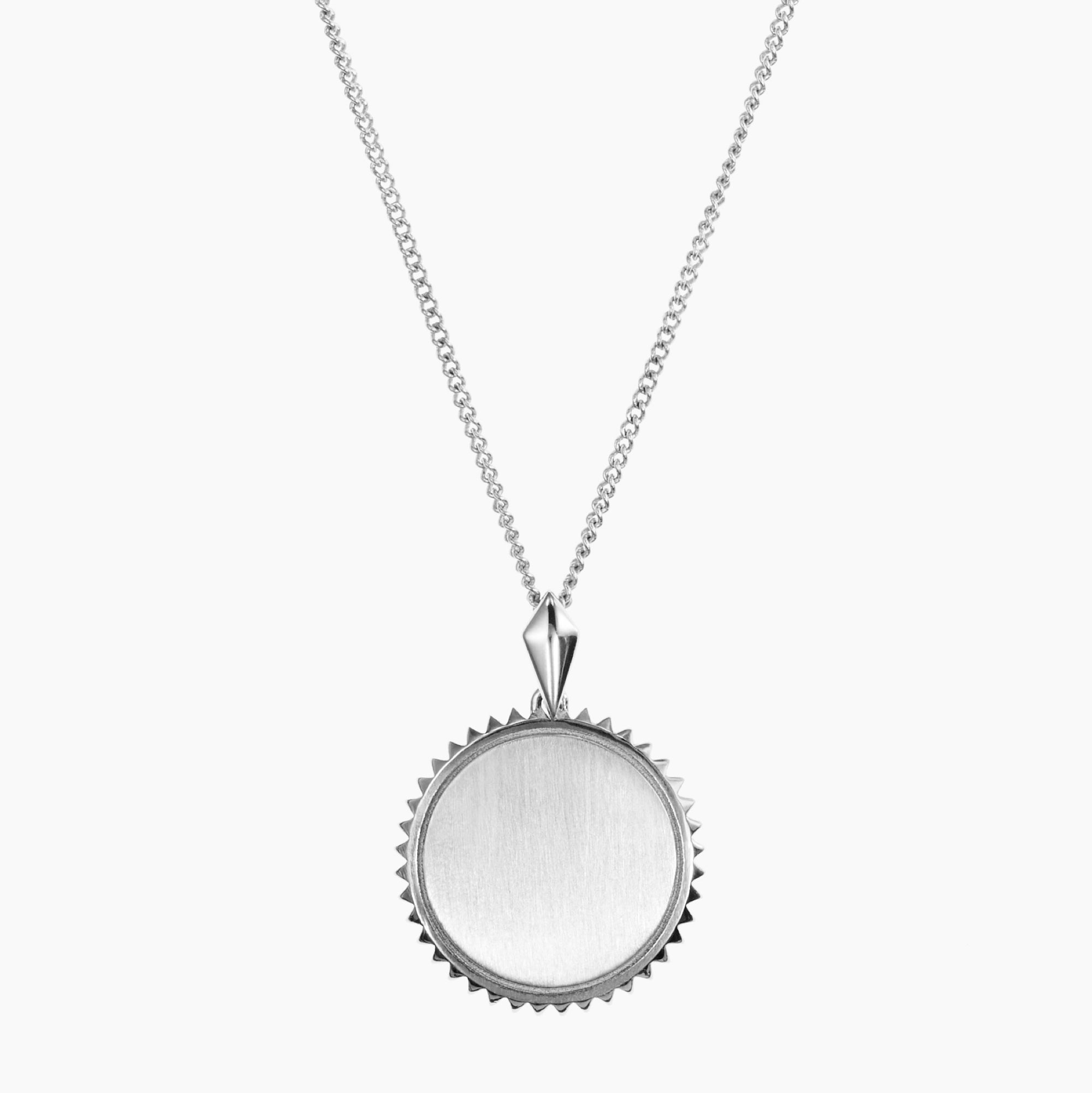 Custom Sunburst Necklace in Sterling Silver