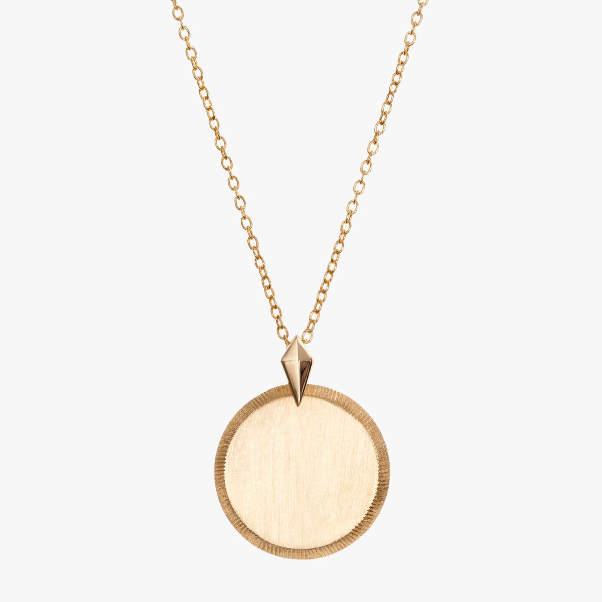 Custom Florentine Necklace Petite in Cavan Gold and 14K Gold