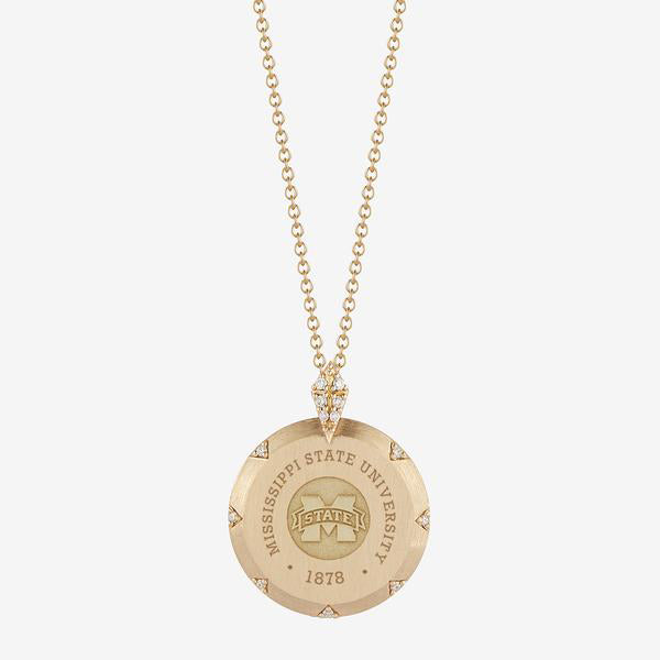 Mississippi State Diamond Gold Necklace