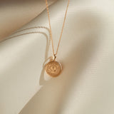 Miami of Ohio Crest Sunburst Necklace