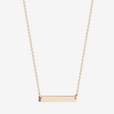 Personalized Horizontal Bar Necklace