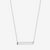 Custom Horizontal Bar Necklace in Sterling Silver
