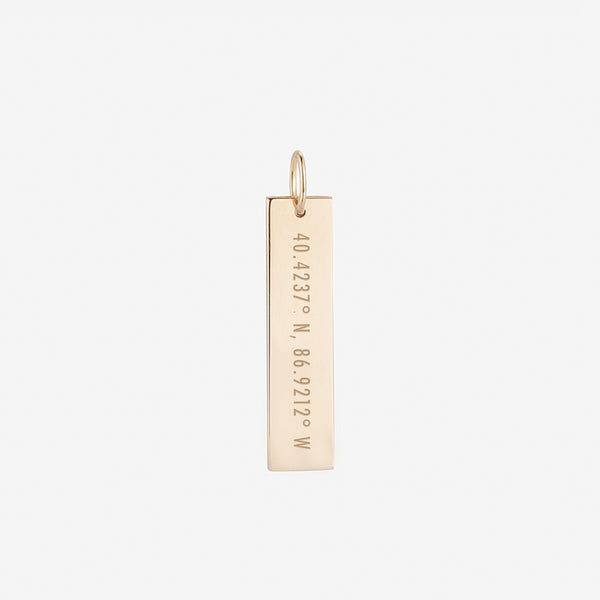 Purdue Coordinates Bar Cavan Gold Front Engraving