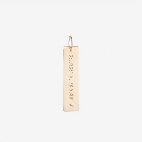 PERSONALIZED VERTICAL BAR NECKLACE | Ora Gift