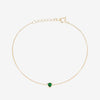 Emerald gemstone bracelet
