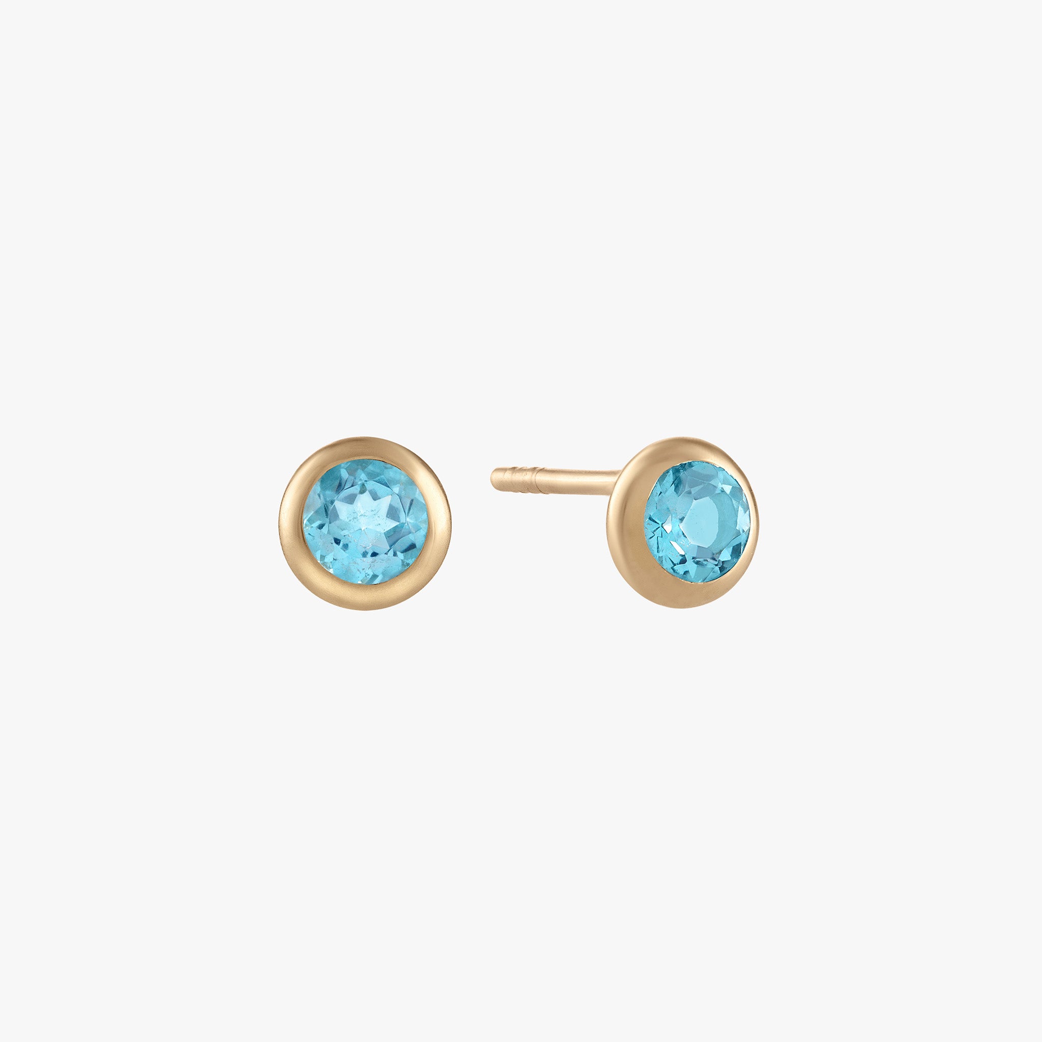 Blue topaz clearance studs