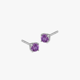 Amethyst Stud Earrings